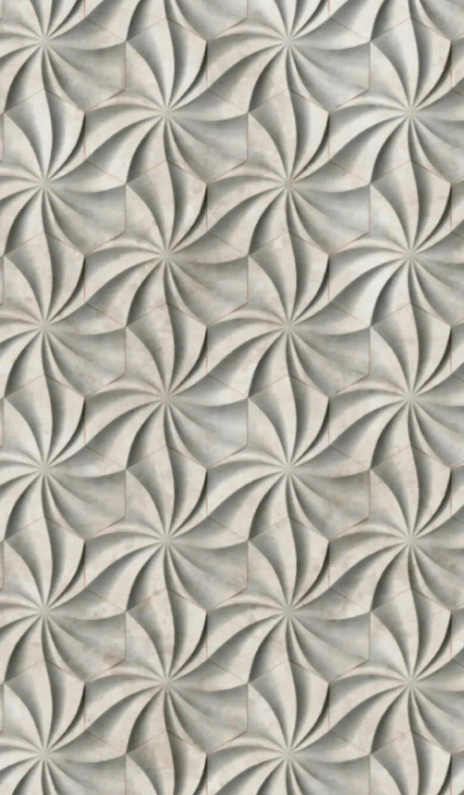 Fototapete Vlies Grafik 3D Geometrie grau kupfer 47229