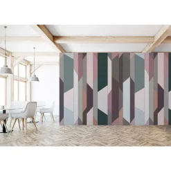 Fototapete Vlies Grafisch 3D beige rosa Premium