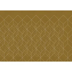 Fototapete Vlies Grafisch 3D Würfel bronze Premium