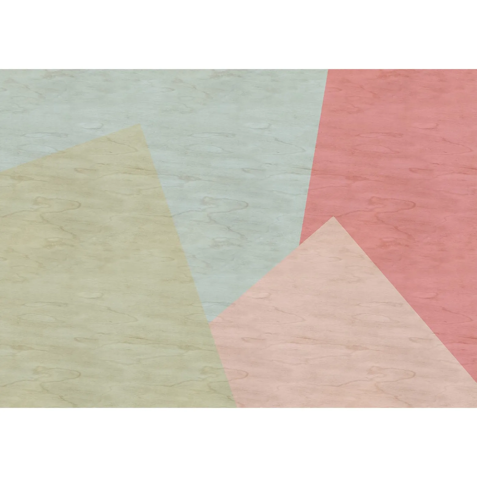 Fototapete Vlies Grafisch Holz beige grün rosa Premium