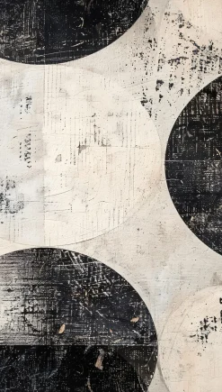 Fototapete Vlies Grafisch Kreise Weiß Schwarz 79144-1