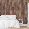 Fototapete Vlies Grandeco Braun Holz Optik A41501
