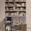 Fototapete Vlies Grandeco Braun Bücher A41601