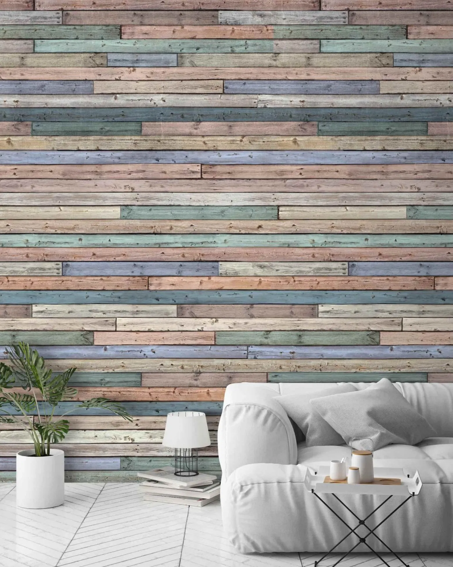 Fototapete Vlies Grandeco Bunt Holz Optik A42401