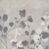 Fototapete Vlies Grandeco Grau Blumen A41702