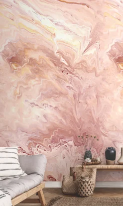Fototapete Vlies Grandeco Rosa Marmor Optik A54201