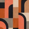 Fototapete Vlies Grandeco Rot Grau Grafik A51901