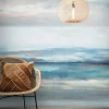 Fototapete Vlies Himmel Wasser blau grau rosa 47223