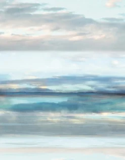 Fototapete Vlies Himmel Wasser blau grau rosa 47223