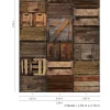 Fototapete Vlies Holz-Kisten Design braun 47211