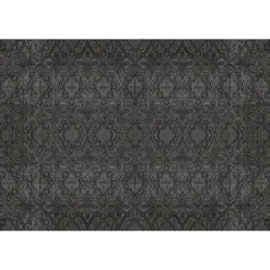 Fototapete Vlies Holz-Ornamente schwarz grau Premium