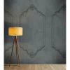 Fototapete Vlies Holz-Rahmen Tafel blau grau Premium