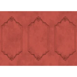 Fototapete Vlies Holz-Rahmen Tafel rot grau Premium