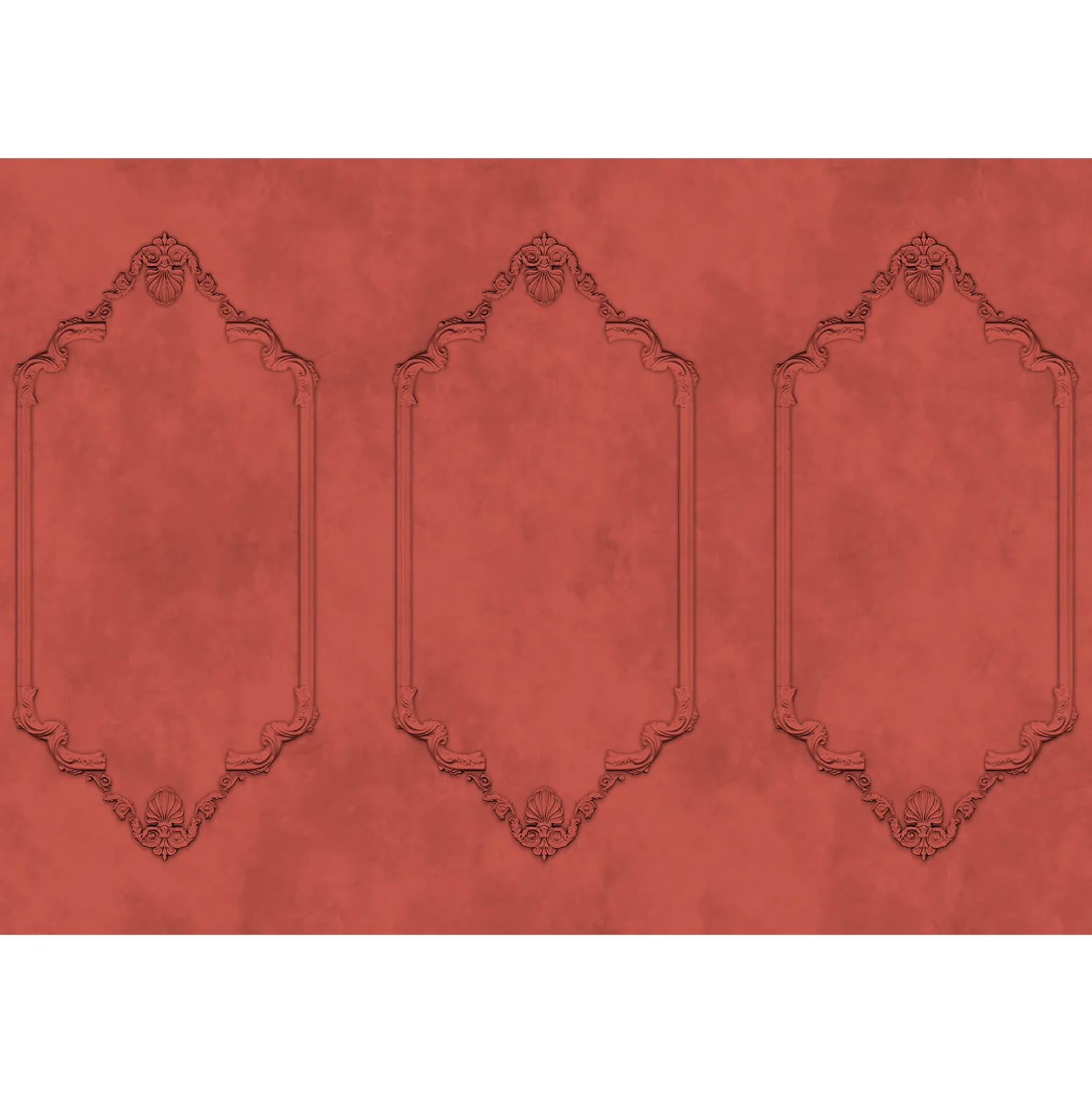 Fototapete Vlies Holz-Rahmen Tafel rot grau Premium