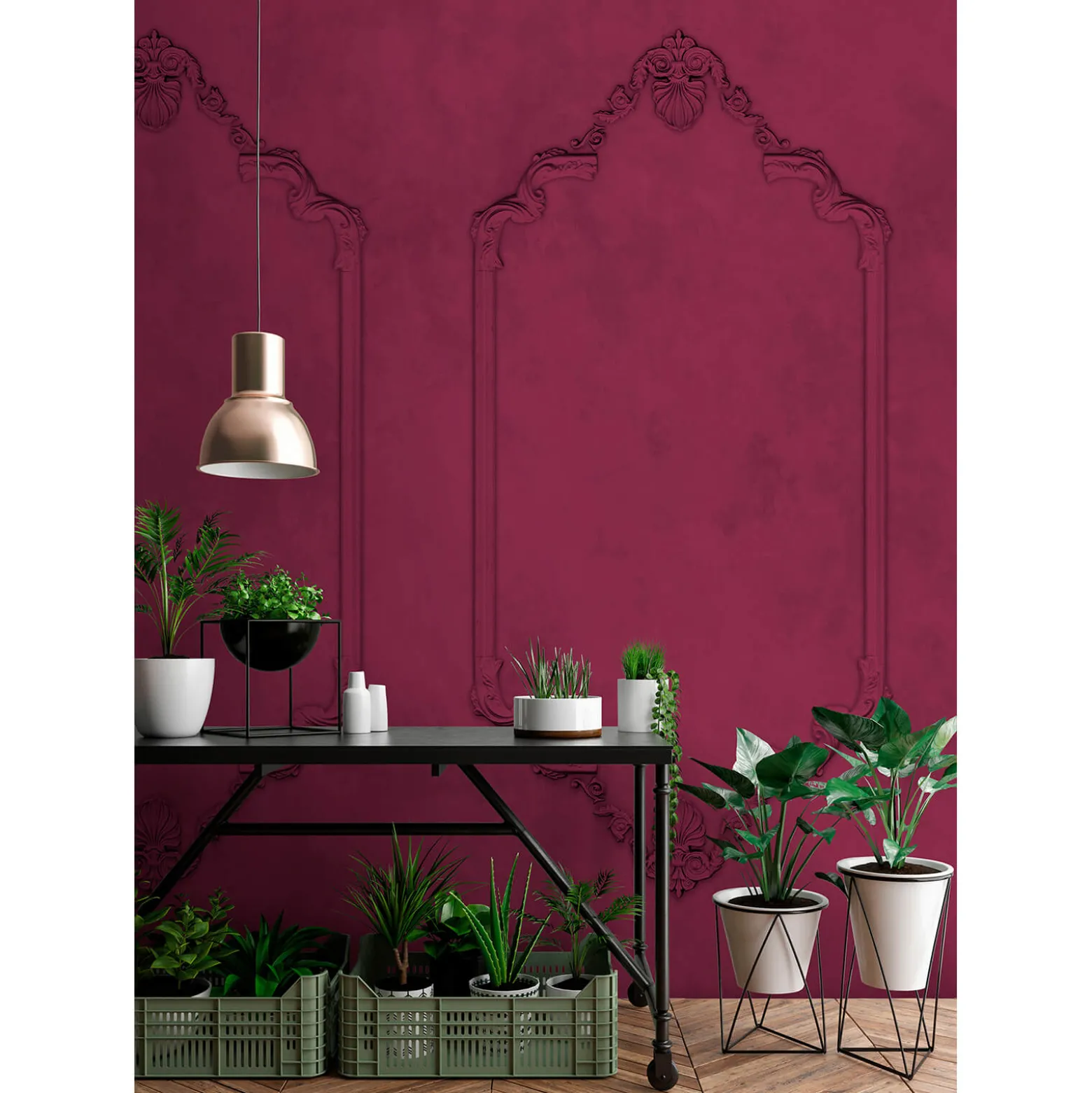 Fototapete Vlies Holz-Rahmen Tafel violett Premium