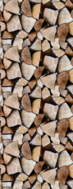 Fototapete Vlies Holz Scheite Stapel braun 47261