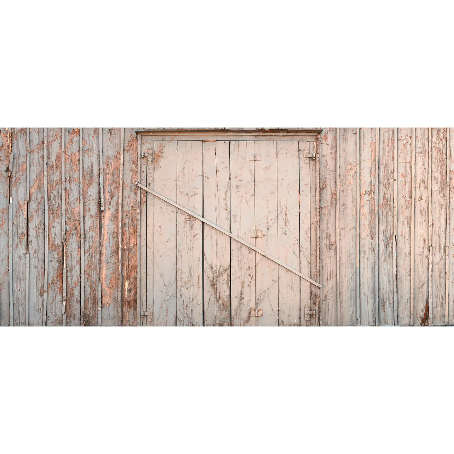 Fototapete Vlies Holz Tor Scheune beige braun