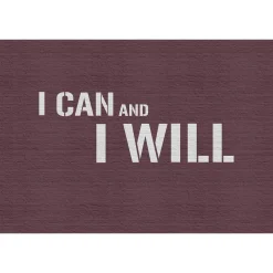 Fototapete Vlies I Can and I Will Steine grau Premium