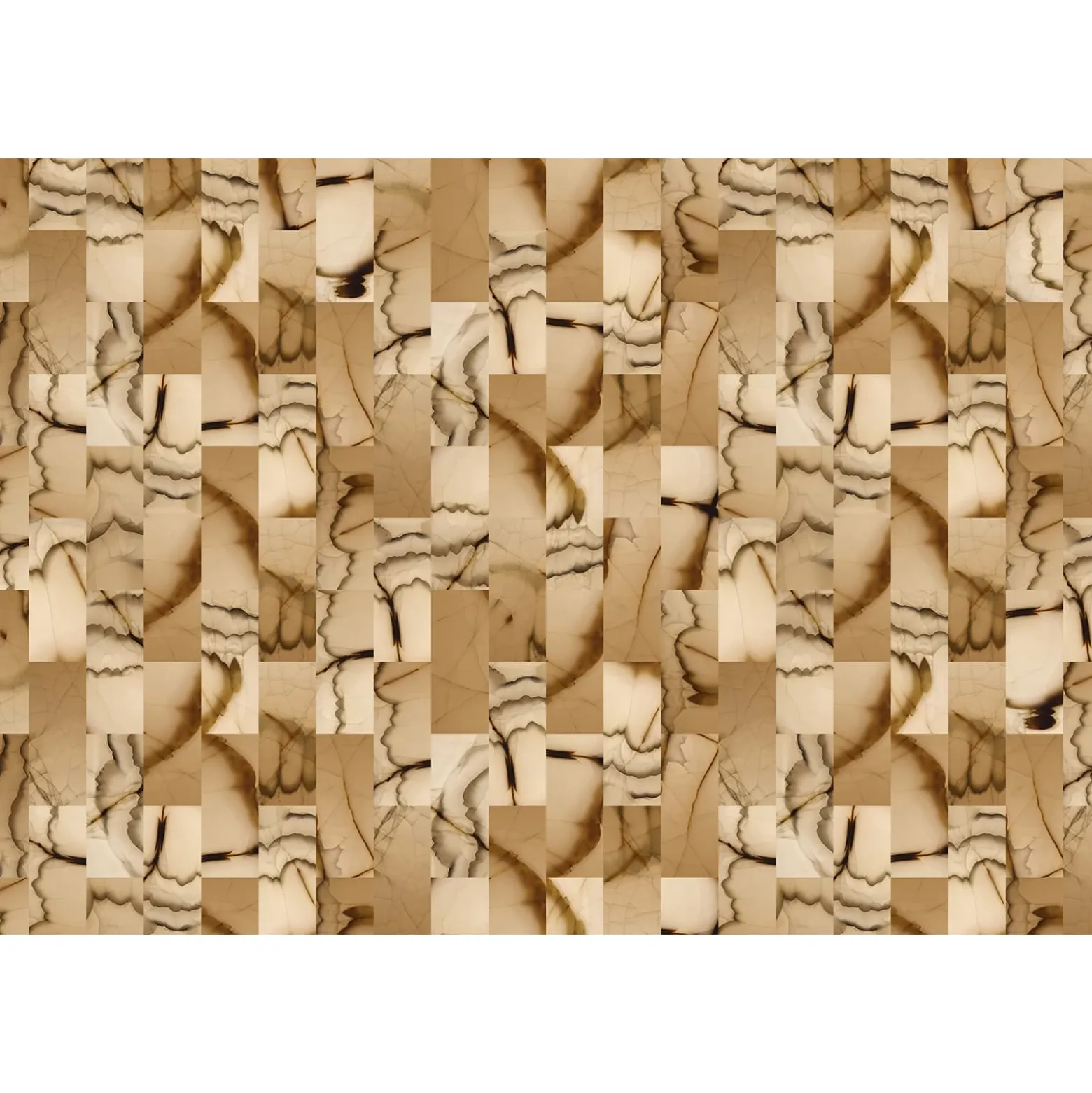 Fototapete Vlies Kacheln Marmor beige braun Premium