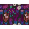 Fototapete Vlies Kakteen Floral lila blau Premium