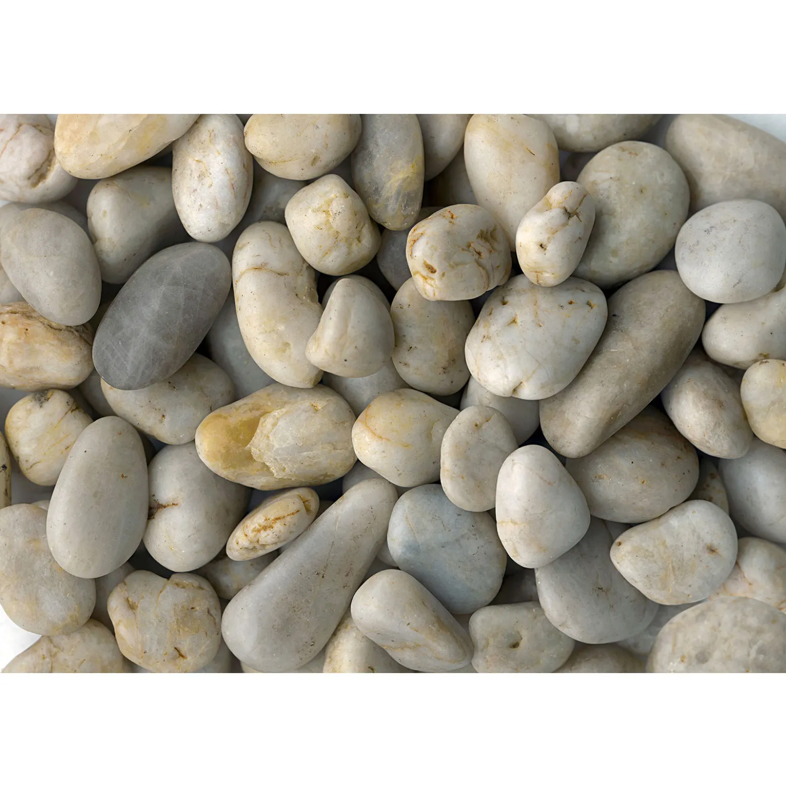 Fototapete Vlies Kieselsteine Deko beige grau