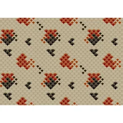 Fototapete Vlies Koi Fisch-Schuppen rot beige Premium
