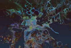 Fototapete Vlies Koralle Abstrakt blau schwarz
