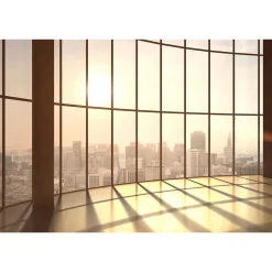 Fototapete Vlies Loft Sonnenuntergang beige