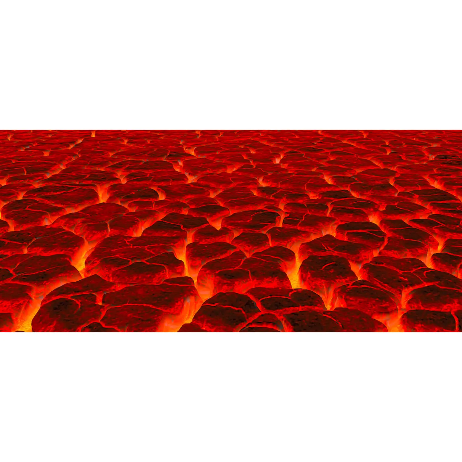 Fototapete Vlies Magma Lava Feuer rot