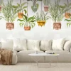 Fototapete Vlies Makramee Pflanzen beige braun 38266-1