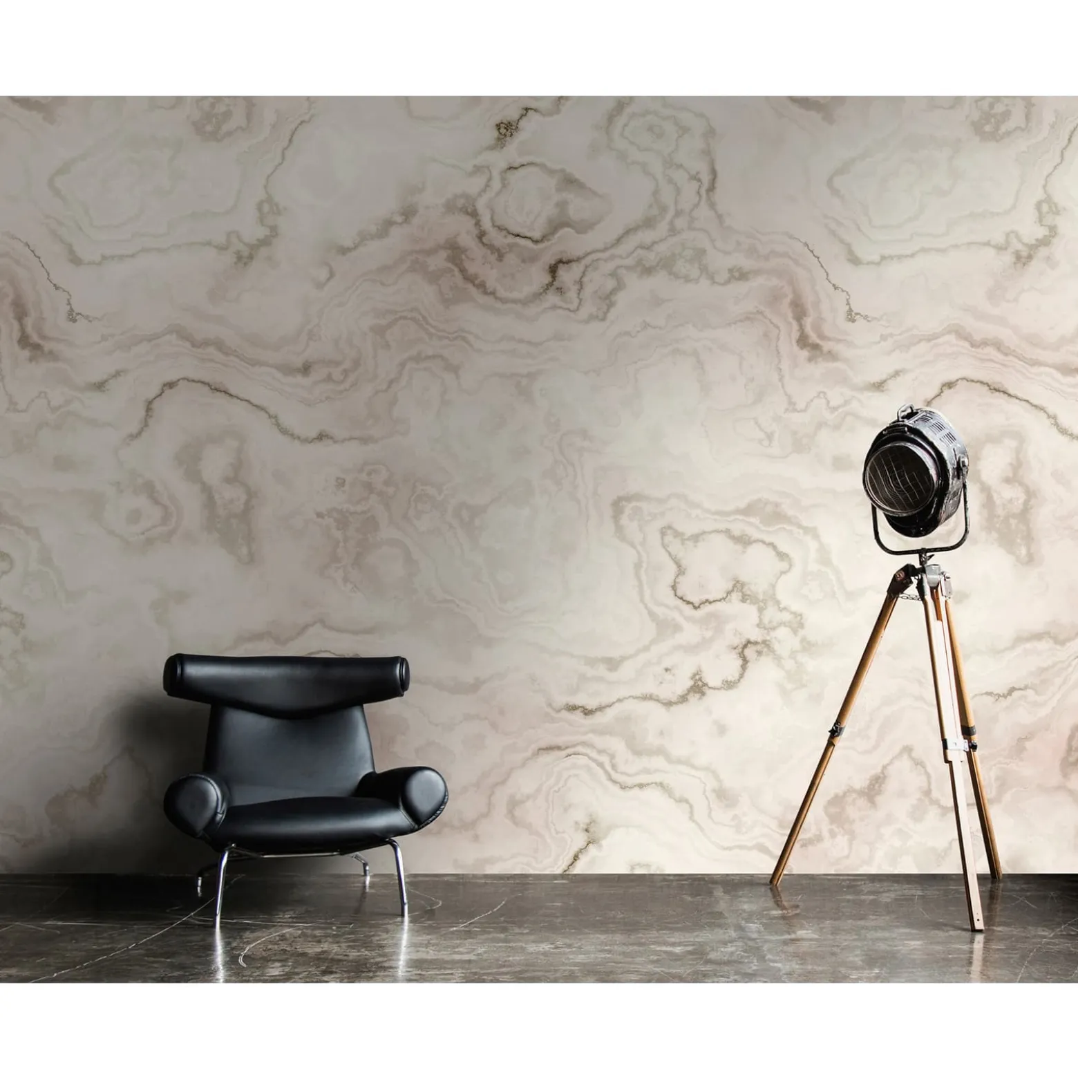 Fototapete Vlies Marmor Aquarell grau beige Premium