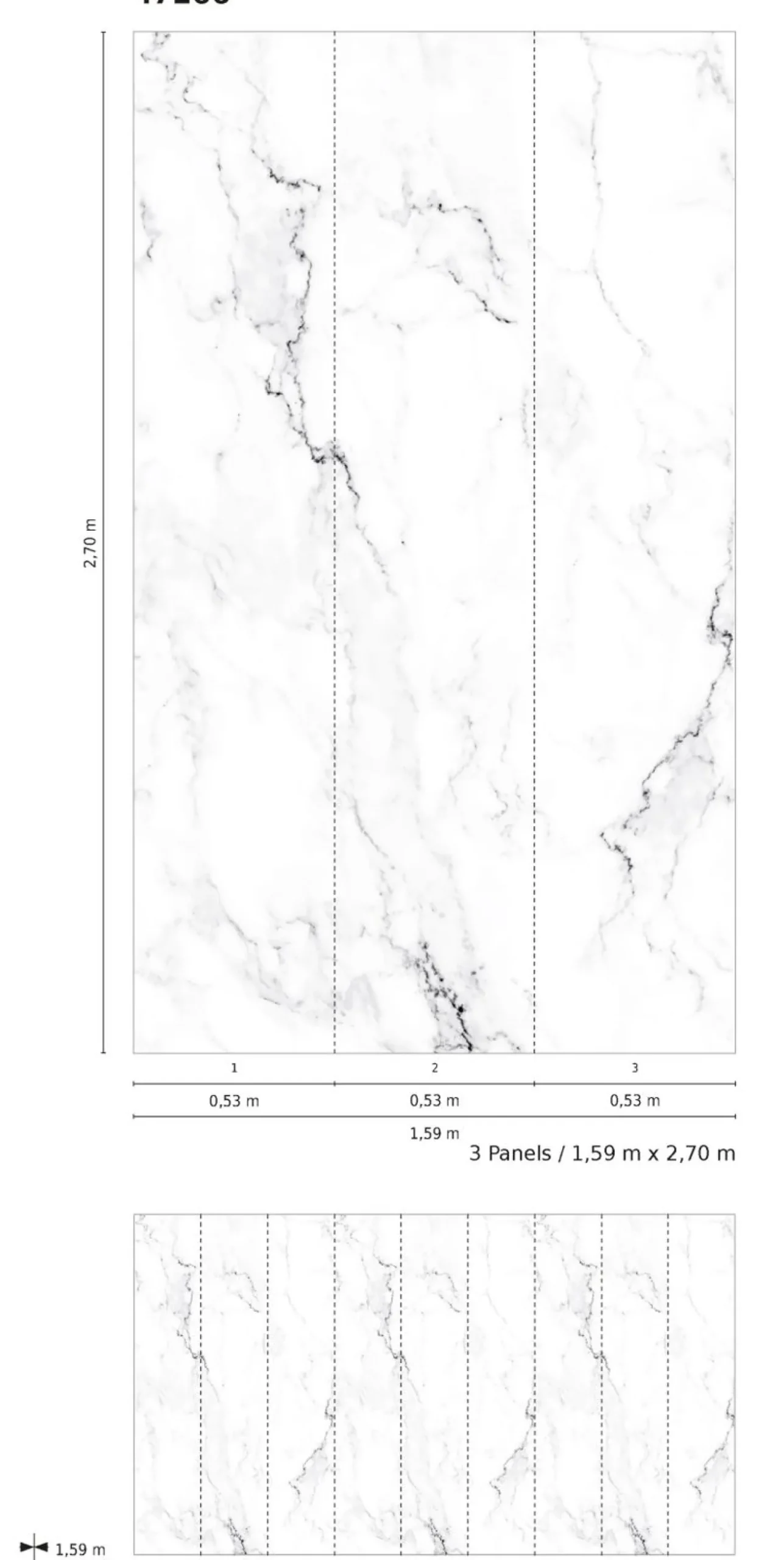 Fototapete Vlies Marmor-Optik Stein weiß schwarz 47266