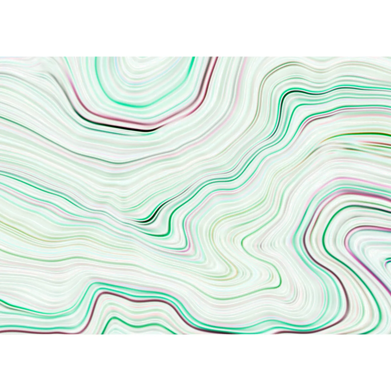 Fototapete Vlies Marmor-Wellen Linien grün Premium