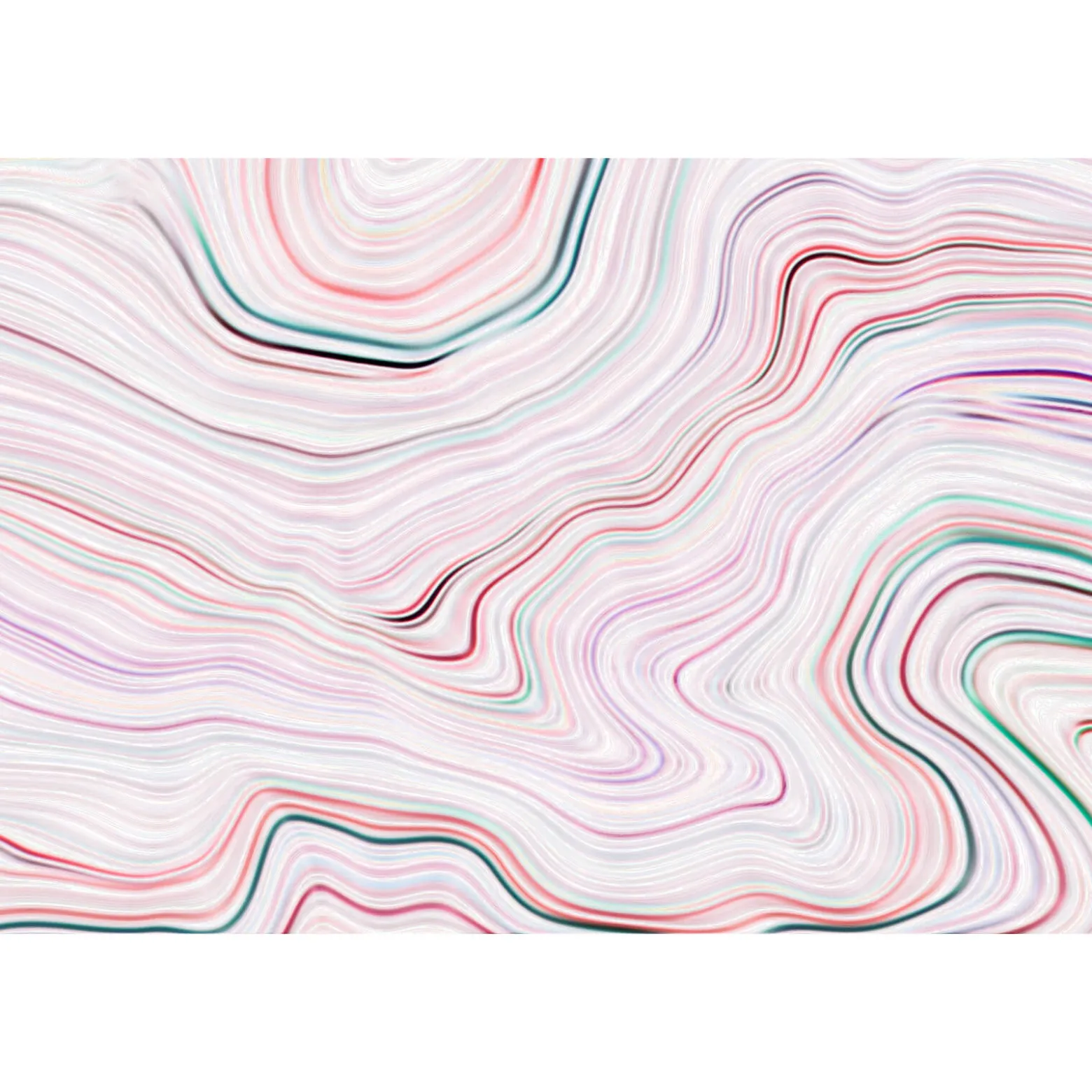 Fototapete Vlies Marmor-Wellen Linien rosa Premium