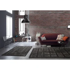 Fototapete Vlies Mauer Ziegelsteine Wand grau rot