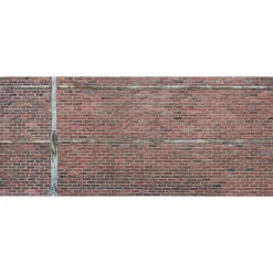Fototapete Vlies Mauer Ziegelsteine Wand grau rot