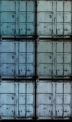 Fototapete Vlies Metall Container Schiff blau 47217