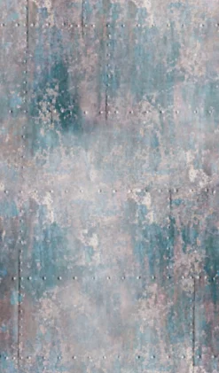 Fototapete Vlies Metall-Optik Nieten blau grau beige 47213