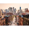 Fototapete Vlies New York Großstadt Hochhäuser braun