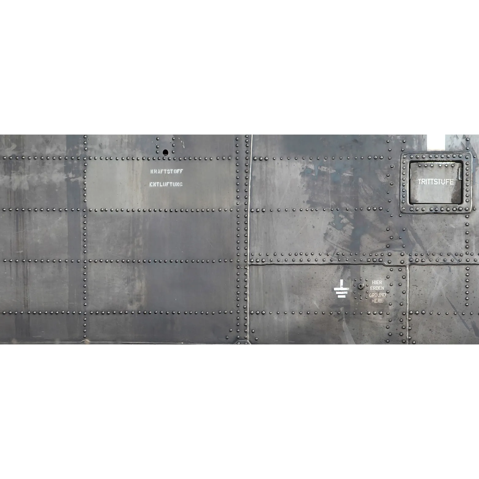Fototapete Vlies Nieten Metallwand grau