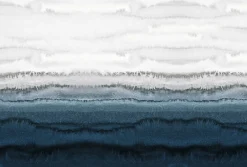 Fototapete Vlies Ombre Wasserfarben weiß blau