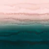 Fototapete Vlies Ombre Wasserfarben rosa blau
