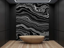 Fototapete Vlies Onyx Marmor schwarz weiß Premium