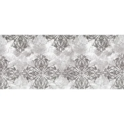 Fototapete Vlies Ornamente Barock grau weiß