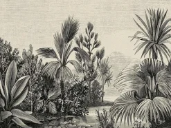 Fototapete Vlies Pflanzen Dschungel schwarz 38235-1