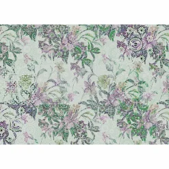 Fototapete Vlies Pflanzen Mosaik Neon violett Premium