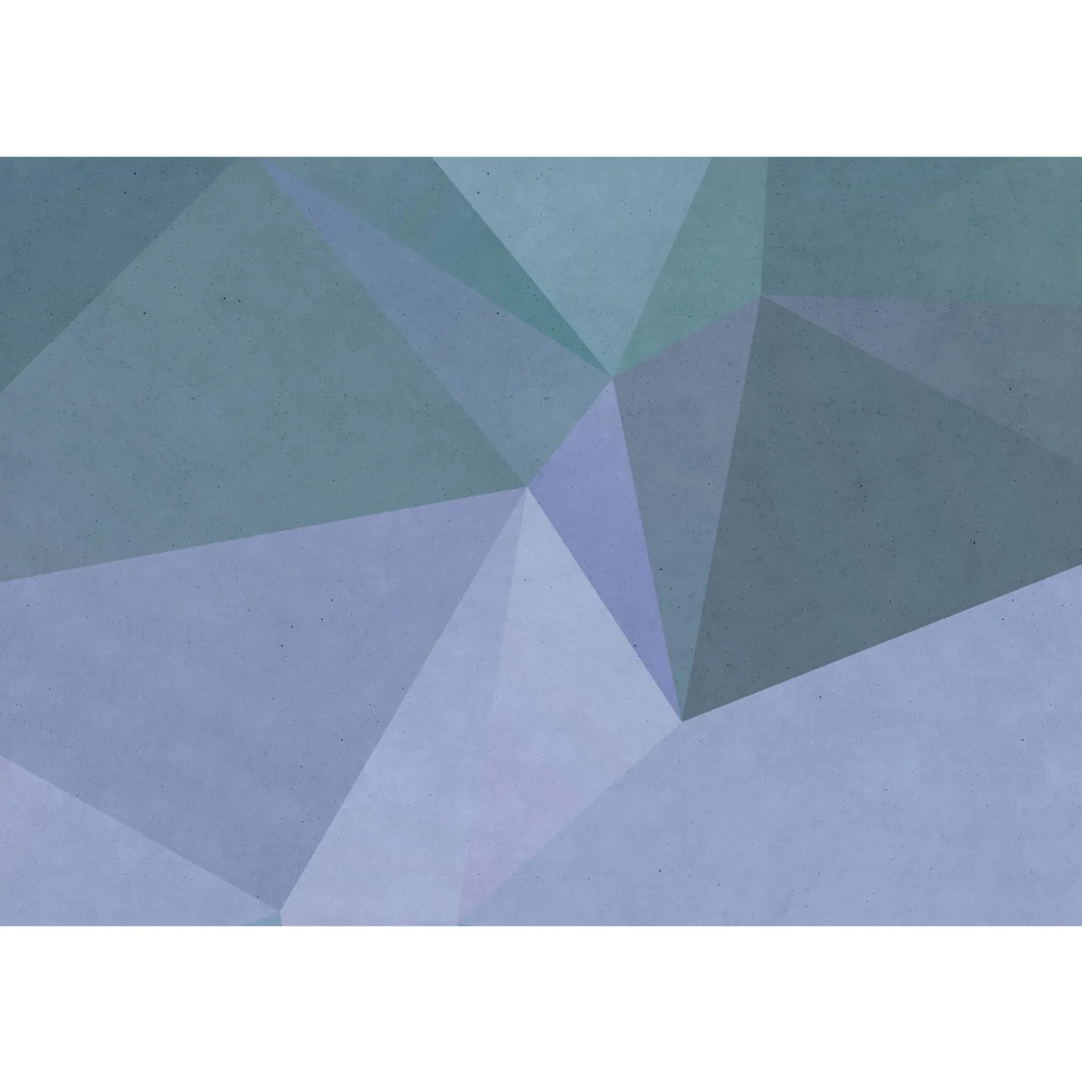 Fototapete Vlies Polygon Pyramide blau türkis Premium