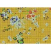 Fototapete Vlies Pop-Art Blumen Fliesen gelb Premium