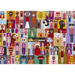 Fototapete Vlies Pop-Art Retro lila bunt Premium