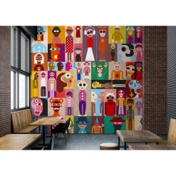Fototapete Vlies Pop-Art Retro lila bunt Premium